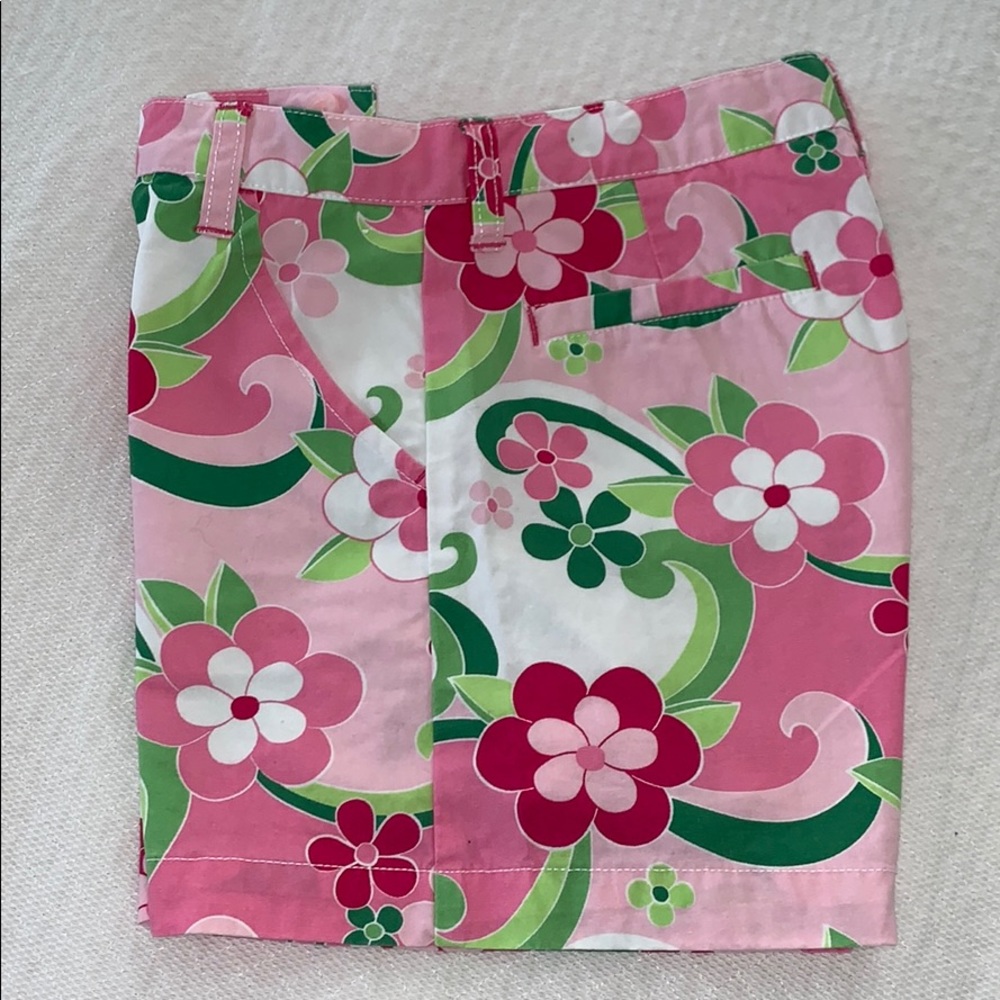 Gymboree pink floral shorts